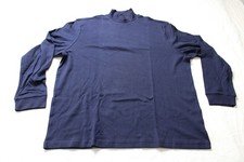 Club Room Men's Solid Mock Neck Pullover Shirt AP2 Navy Blue Size: XL NWT