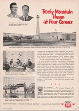 Phillips 66 1961 Vintage Print Ad Rocky Mountain Haven Four Corners
