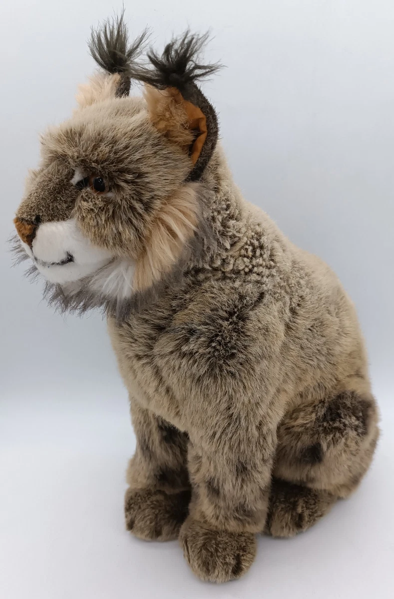Uni-Toys Luchs Plushie - 13 cm (lengte) - pluche kat - pluche dier, knuffeldier