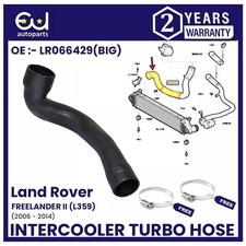 FOR LAND ROVER FREELANDER II 2.2 DIESEL TD4 TURBO CHARGE AIR HOSE PIPE LR002589