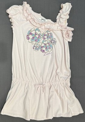 Girls DKNY Shirt Long size Large L Pink