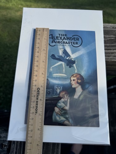 1929 Alexander Aircrafter Magazin EAGLEROCK Doppeldecker Colorado Vintage - Bild 16 von 18