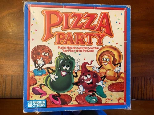 Vintage 1987 Parker Brothers PIZZA PARTY Board Game; Complete