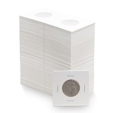 5000 Coin Shield Quarter 2x2 Coin Flips Mylar Cardboard Holders Mylar Bulk