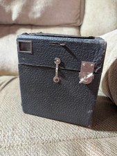 Vintage Antique Cintex 1920s Box Camera with Leather Case
