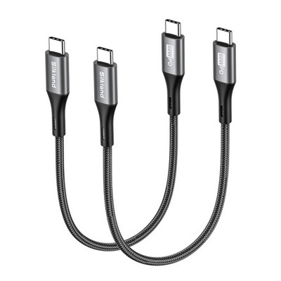 Kurz USB C Kabel 2er Set 25cm Schnellladen Datenübertragung für MacBook iPad ...
