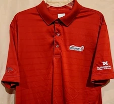 Dow Chemical Great Lakes Bay Invitational Golf Red Large Polo Shirt Callaway 