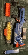 Nerf Rival Nemesis Mxvii-10k Blue  rechargeable battery TESTED AND WORKS