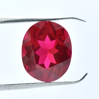9.40 Ct Red Ruby Oval Shape Flawless Natural Loose Gemstones CERTIFIED-W