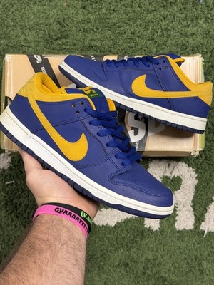 Size 8M/9.5W - Nike SB Dunk Low Royal Blue Midas Gold 304292-473 Pre-Owned