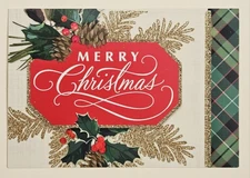 Merry Christmas Greeting Card (+ Envelope 7×5")
