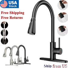 Kitchen Faucet with Pull Down Sprayer Multitask Mode Single Handle High Arc Pull