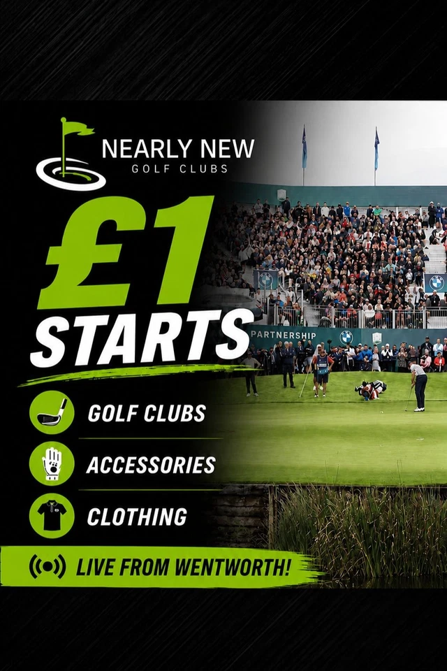 New & Used Golf Club Auction, Live From BMW PGA At Wentworth!