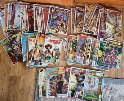 Large Lot Of 85 DC Comics Impulse Run Lot Comic Books