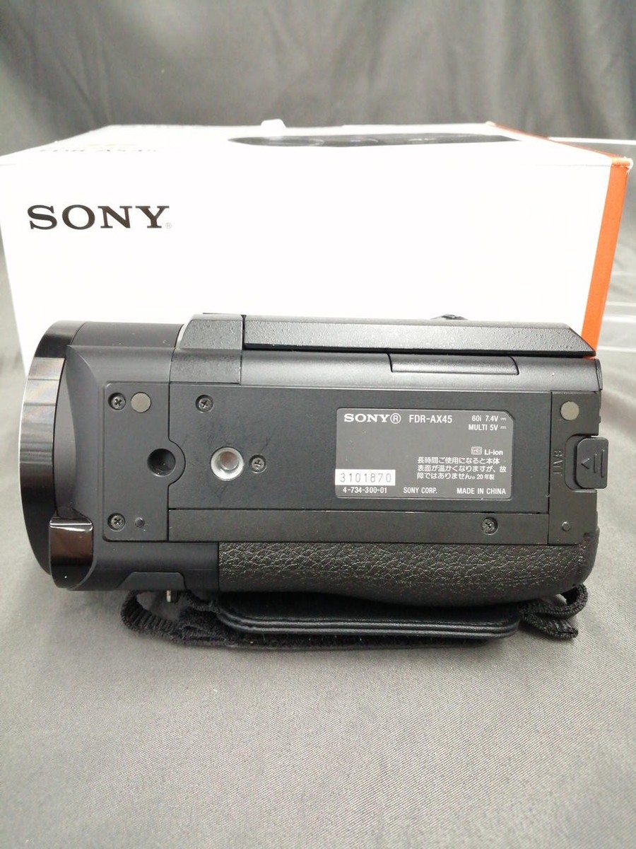 SONY Video Camera FDR-AX45A 4K Handycam Digital Video Black w/Box
