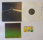 1985 Pink Floyd Dark Side Of The Moon LP Vinyl Record With Poster & Sticker