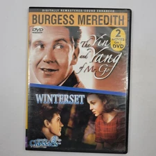 The Yin & Yang Of Mr. Go & Winterset: Burgess Meredith, DVD 1971