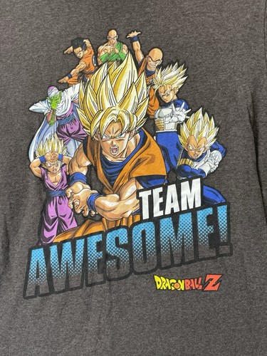 🔥 Dragon Ball Z Team Goku Awesome Short Sleeve Shirt Youth Size L - Picture 2 of 8