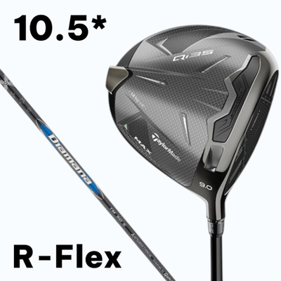 【新品】テーラーメイド Qi35 MAX レフティ 10.5°ディアマナTM50 Taylormade Qi35 Max Driver 10.5* Diamana Blue TM50 R Flex w/HC