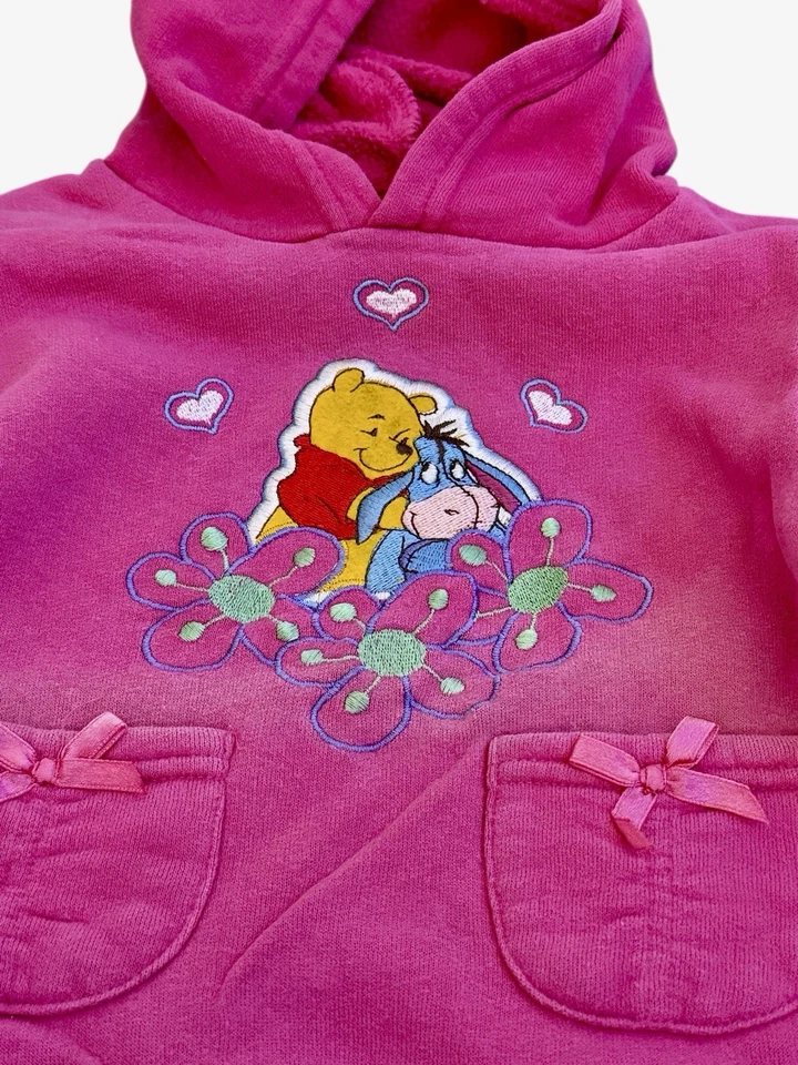 Vintage Winnie The Pooh Pink Sweatshirt Pooh And Eeyore Toddler Size 2T - Image 2 of 4