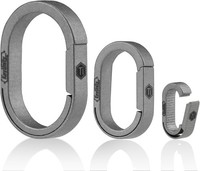 Mini-SchlüSselanhäNger SchlüSselring Titan Karabiner Schnellverschluss FüR