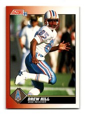 Drew Hill 1991 Score #215 Houston Oilers Centered Mint to Gem