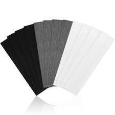 Headbands for Women - 12Pcs Non-Slip Cotton Cloth Black, White, Gray