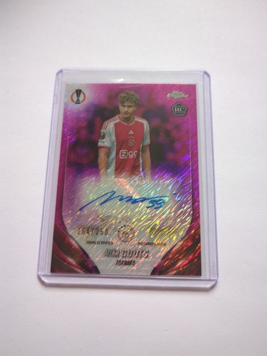 Mika Godts 2023-24 Topps Chrome UCC CA-MG Pink Shimmer Refractor Auto RC /250 - Picture 1 of 2