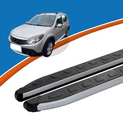 Trittbretter passend für Dacia Sandero Stepway Baujahr 06/2008-12/2012 DOLU Silb