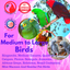 Bonka Bird Toys 1410 Cup Delight – Vogelspielzeug Mit Edelstahlbechern, Bunte Ringe, Für Papageien, Ara, Kakadu