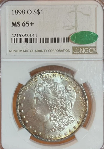 1898-O NGC/CAC MS65+ Morgan Silver Dollar