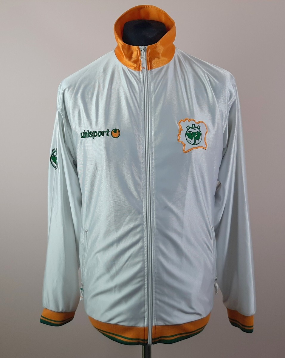 ウェア Ivory Coast 03/04 Uhlsport Track Jacket Ivory Coast 2003/2004 UHLSPORT Track Jacket Men's Size M White