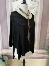 Wishlist Black Dolman Sweater Size M/L, NWT