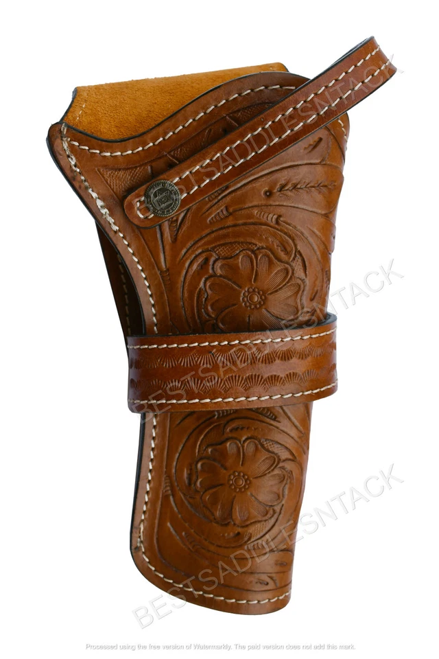 LEATHER WESTERN HOLSTER PISTOL COVER GUN REVOLVER HOLSTERS ROUGH RIDER HERITAGE - Image 4 of 4