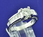 2.03 ct 18k White Gold Ladies Engagement Natural Diamond Ring unique — photo 3
