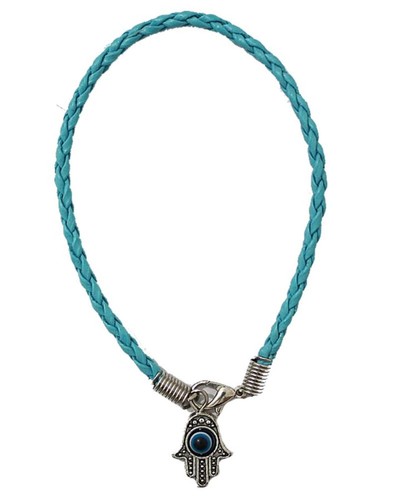 Lot 1 MAIN HAMSA contre MAUVAIS ŒIL Bracelet cordon CIEL Pendentif CHANCEUX - Picture 5 of 7