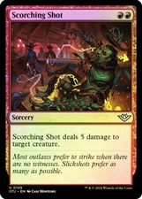 MTG FOIL Scorching Shot  - Outlaws of Thunder Junction #145