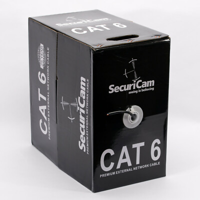 CAT6 Ethernet Kabel Massiv Kupfer Outdoor UTP High Speed LAN Netzwerk CCTV Kabel UK