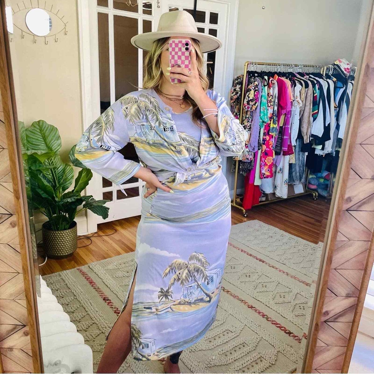 casual maxi cotton dress for women White Coastal Print - Dresses Color:Black Grid MIDI + MAXI DRESSES Sequin Champagne Bridesmaid Dresses offering exceptional breathability