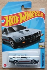 HOT WHEELS 2021 ALFA ROMEO GTV6 3.0, GREY, LONG CARD.