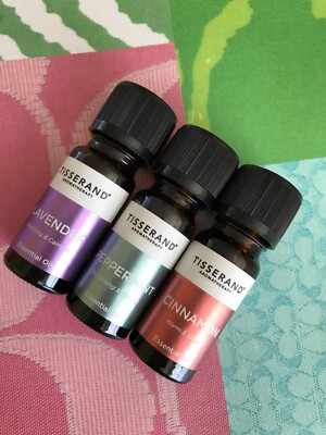 New ~Tisserand Lavender, Peppermint, Cinnamon Essential Oil Set ~ each 9 ml
