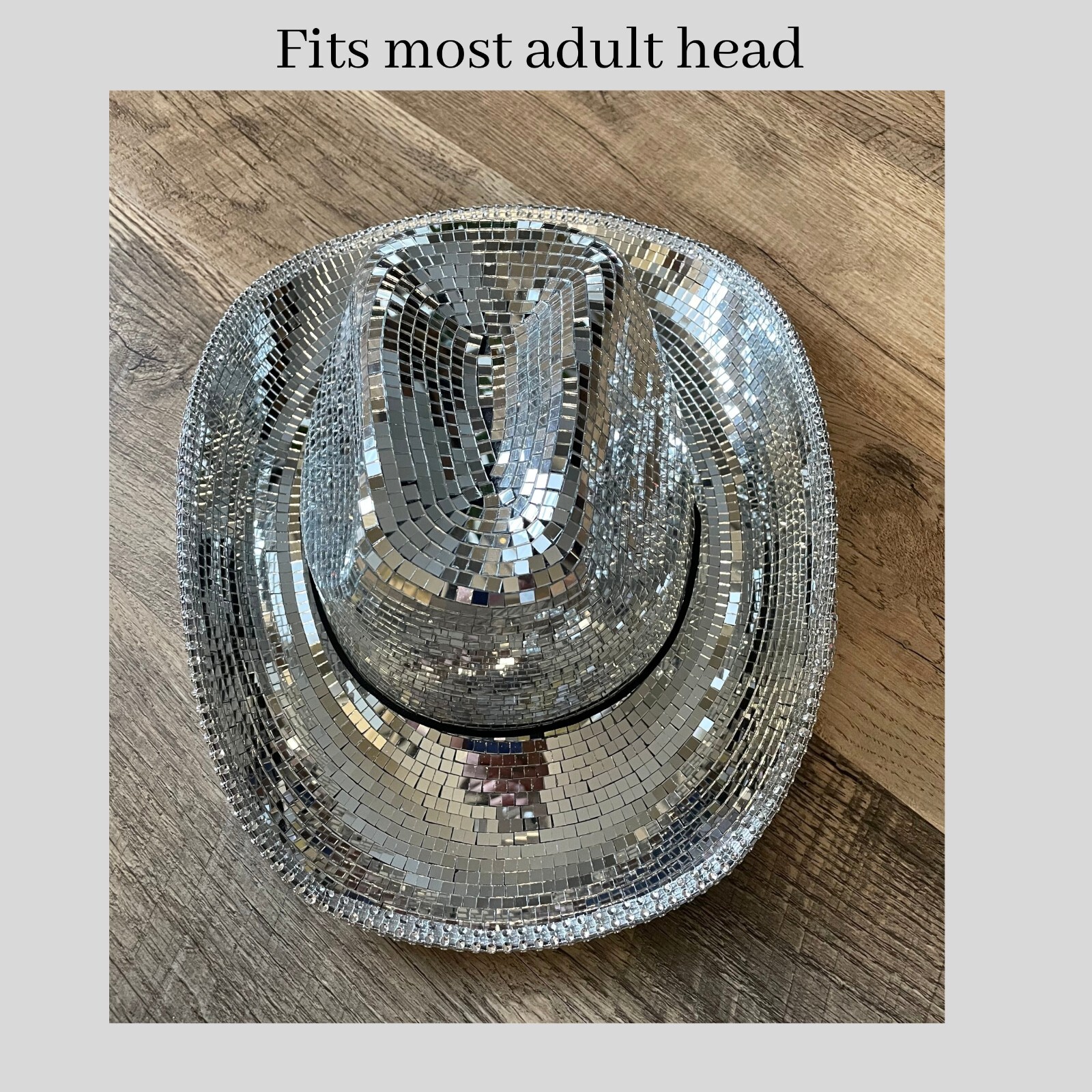 Disco Ball Cowboy Hat, Beyonce Mirror Ball Hat for Concerts , Music