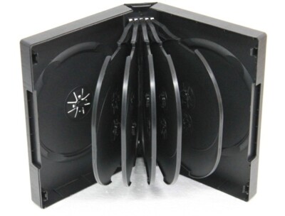 Standard Black DVD  12-Disc 39mm Replacement Premium Movie Storage Shell Case