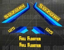 1982 82' suzuki RM125 full 10pc kit Decal sticker graphic dirtbike MX AHRMA