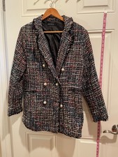 Chicwish Double Breasted Tweed Jacket