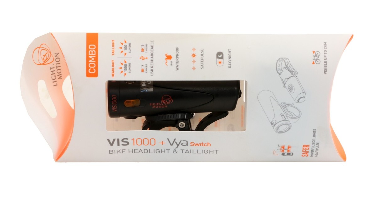 Light & Motion VIS 1000 Trooper + Vya Switch Combo Bike Light Set