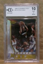 Steve Nash RC 1996-97 Bowman Best Shooting Pose Rookie#R15 BCCG10!Suns G HOF 