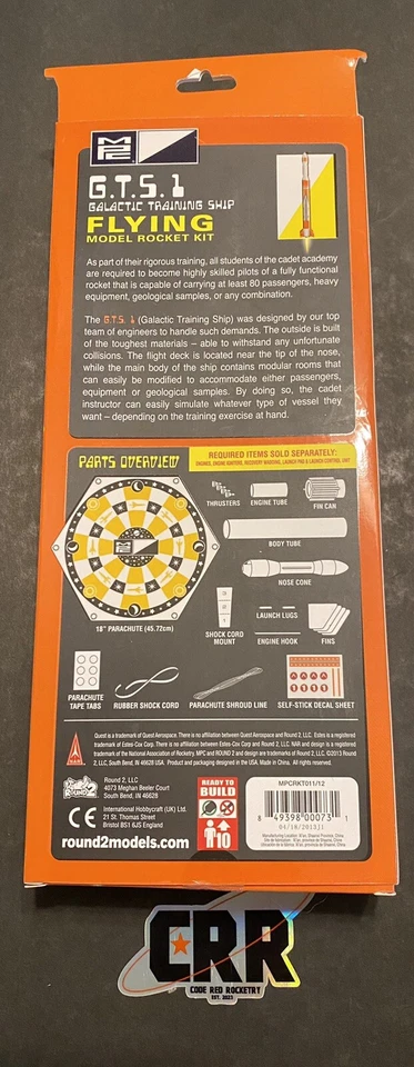 Kit de cohete modelo volador MPC Galactic Training Ship 1 Foto 3 de 4