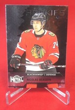 Nicolas Beaudin Rookie Metal Universe Skybox NHL Hockey 2020 Card Mint #104