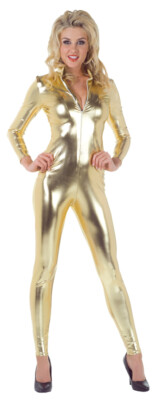 Stretch Jumpsuit Gold Adult Women's Costumes Zipper Front Fancy Dress Uderwraps | eBay Stretch Jumpsuit Gold Adult Women's Costumes Zipper Front Fancy Dress Uderwraps | eBay